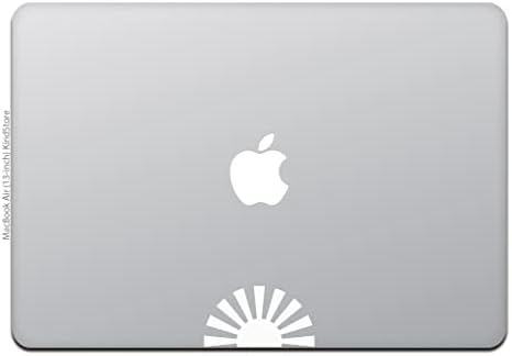 Вид на магазина MacBook Air /Pro Стикер за MacBook Asahi Sun Flag Decal Бял цвят M870-W
