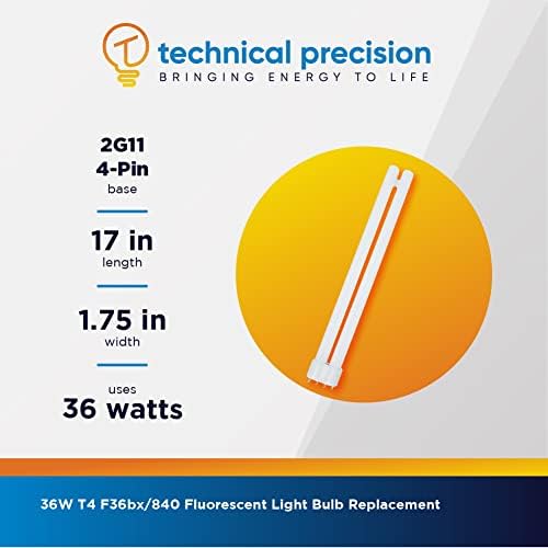 Подмяна на двухтрубной крушки CFL 17 T4, за електрически лампи Ge General Electric F36bx/840 от Technical Precision