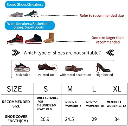 WHYJJQIAN Водоустойчив силикон бахилы за дъжд, за многократна употреба нескользящие гумени дождевики за обувки, защитни покривала за колоездене на открито с не-хлъзга?
