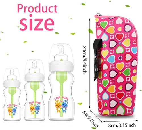iSuperb® 2 опаковки Бебешки бутилки, Чанти-тоут, Охладител за бутилки за хранене, Утепленная чанта за прогулочной