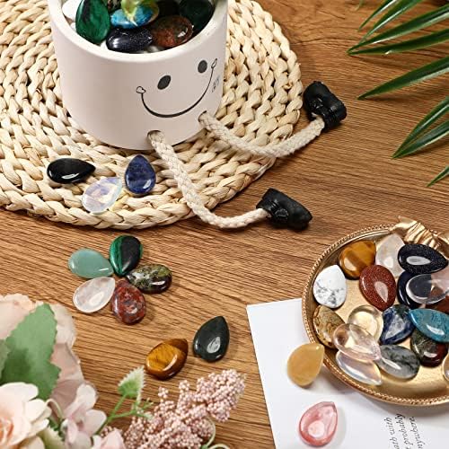 70 Парчета Каплевидный Crystal Обемни Камъни за Безпокойство от Безпокойство 0,9 Инча Водосливной Скъпоценен Камък За