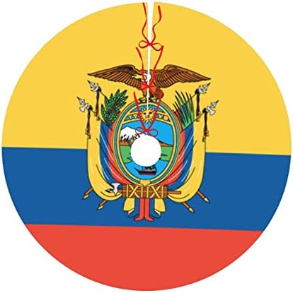 Пола за Коледната Елха, 30-48 Инча Эквадорский Флаг Дърво Подложка за Коледна Украса Празнични Украси за Партита