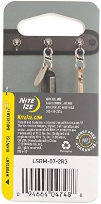 Карабинер за ключодържател Nite Ize LSBM-07-2R3 S-Biner MicroLock С ключалка, Spectrum
