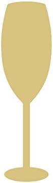 Чаша за Шампанско С Незавършено деколте от МДФ с Различни размери, изработени в САЩ, Кухненски Интериор в стил Бар (24 инча)