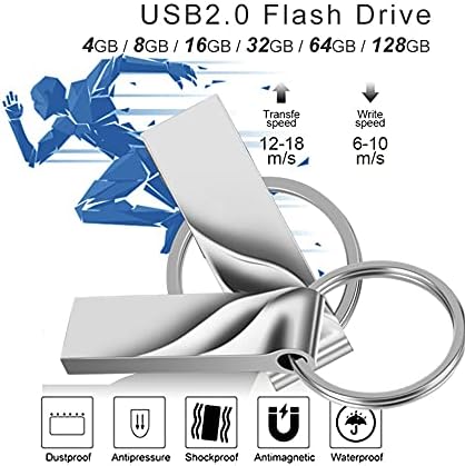 метален USB флаш памет 32 GB 16 GB пръчка 128 GB 64 GB Водоустойчив Флаш памет 8 GB флаш памет USB 2.0 USB Stick Key