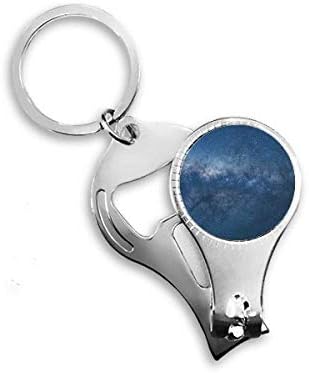 Тъмно-Galaxy Сини Звезди Облак Ножица за Нокти Халка Ключодържател Отварачка За Бутилки Машина За Рязане