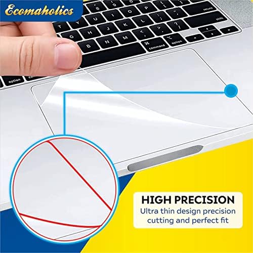 (2 броя) Защитно покритие тъчпада на лаптопа Ecomaholics за лаптоп Dell M17 R5 Gamer 17.3-инчов, Прозрачно Защитно
