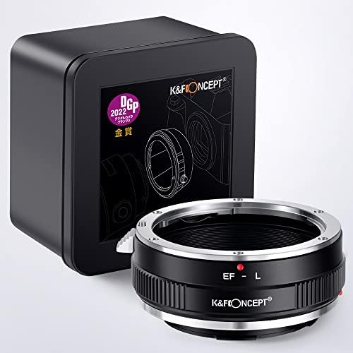 Адаптер за закрепване на обектива K & F Concept EOS-L с ръчно фокусиране, Съвместим с обектив Canon (EF/EF-S) за закрепване на корпуса на фотоапарата L