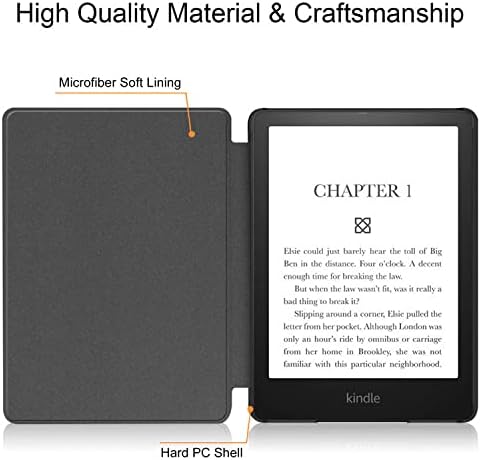 Тънък калъф за изцяло нов Kindle (10-то поколение, 2019 година на издаване) - калъф от изкуствена кожа с автоматична функция за събуждане/сън-Подходящ за напълно нов Kindle на