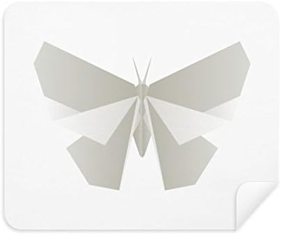 Бяла Пеперуда Origa Pattern Плат За Почистване на Екрана за Пречистване на 2 елемента Замшевой Тъкан