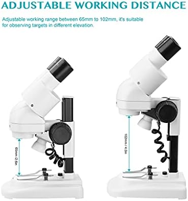 SAWQF 2, 0X/40x Стереомикроскоп с Наклон 45 ° Окуляры с Наглазником Top Vision LED на PCB Saler Мобилен Инструмент