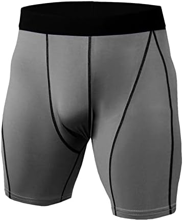 WENKOMG1 Мъжки Спортни Компресия Шорти, Спортни Панталони бързо съхнещи Топене, За да изпълнява упражнения