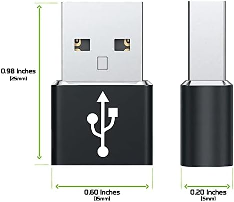 Бърз USB адаптер-C за свързване към USB-порт, който е съвместим с вашия LG LM-G710ULM за зарядни устройства, синхронизация,
