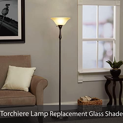 Aspen Creative 25304-76-1, Лампион от матирано стъкло с Ромбовидным модел за Торшерной лампи средни по размер,