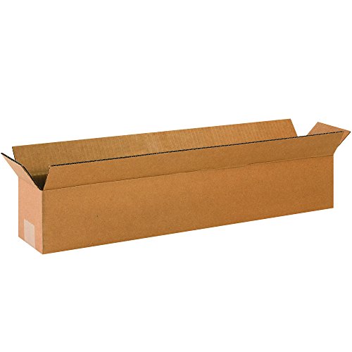 Гофрокоробы PARTNERS BRAND 24x4x4 Дълги, Дълги, 24L x x 4W 4H, опаковка по 25 парчета | Доставка, Опаковане, Преместване, Кутия за съхранение за дома или офиса, Устойчиви на Едро кути?