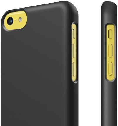 калъф elago S5C Slim Fit 2 за iPhone 5C - екологично Чиста Дребно опаковка (Мек на допир черен)