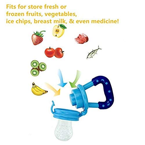 Dummy за хранене с плодове 3 опаковки-А, за пресни продукти-Силиконова играчка за никнене на млечни зъби-Силиконови
