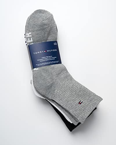 Мъжки чорапи Tommy Hilfiger - Спортни Меки Чорапи с Висока една четвърт намаляване (6 опаковки)
