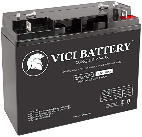 VICI Батерия VB18-12 - 12V 18AH Замяна за Crown Embassy 12CE18, 12 CE 18 UPS Батерия 12V 18Ah