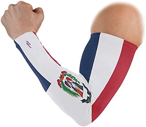 Ръкави за ръце, Доминиканска Република, Спортни Ръкави RCP, Компресия Слънчеви Ръкави Размер L, Покриващи Ръка