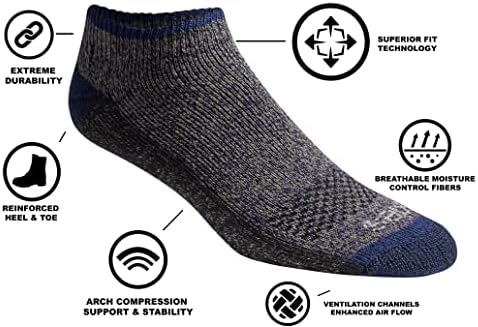 Мъжки чорапи Шеги Dri-tech с контрол на влажност на No Show (6 и 12 двойки)