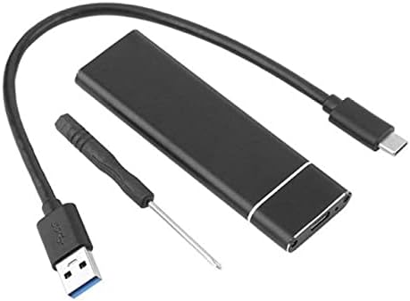 USB конектори 3.1 до M. 2 NGFF SSD Мобилен Твърд диск, Кутия за Адаптер Карта на Външния Корпус на Калъф за m2 SATA SSD 2230/2242/2260/2280 - (САЩ, дължина на кабела от черно до C)