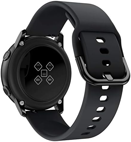 Съвместима за Samsung Galaxy Watch 3 41 мм Въжета/Galaxy Watch 4 40 мм 44 мм лента, 6 x 20 мм Силикон Взаимозаменяеми
