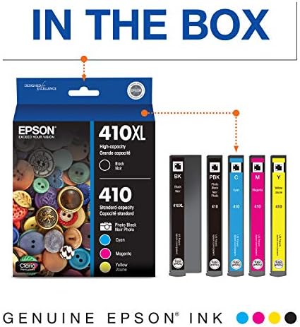 Безжичен цветен фотопринтер Epson Expression Premium XP-7100 Черна касета EPSON T410 Claria Premium с мастило