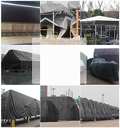Дебели Брезент от силен дъжд, 450 Г / М2, Временен Навес на открито, Защита от Дървеното покритие на камион (Размер: