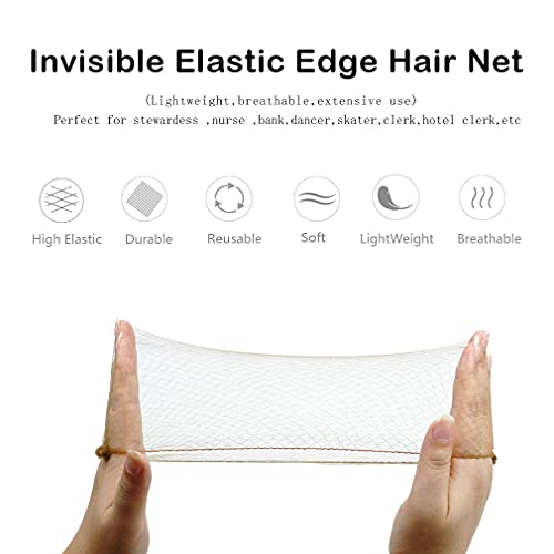 Набор от невидими мрежи за коса и U-образна заколок за коса /, Определени за формиране на греда на косата с 50 бр. Сетчатыми мрежи за коса с еластични ръбове и 10 бр. Пози