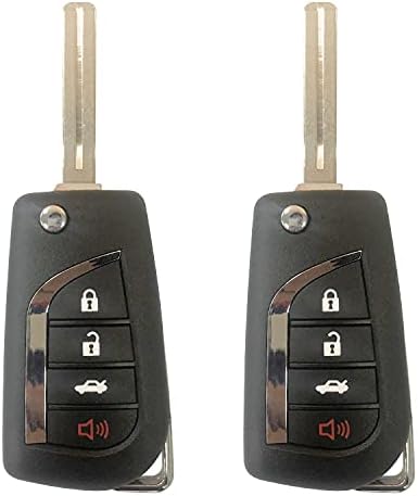 Преносимото Флип-кола ключодържател за 2018 г. Toyota Camry H ЧИП Remote FCCID: HYQ12BFB; С помощта на автоматичен ключ Max (1)