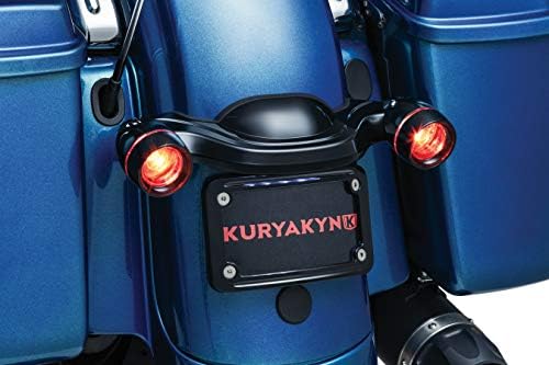 Аксесоар за мотоциклет Kuryakyn 3147: Изогнутое определяне на регистрационен номер за мотоциклети Harley-Davidson