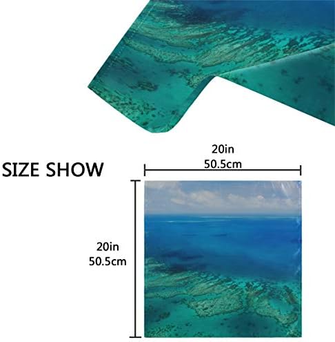ENEVOTX Туристически Коктейлни Салфетки Австралия, на Големия Бариерен Риф Коралови Кърпички Декоративни 20x20 Сантиметра,