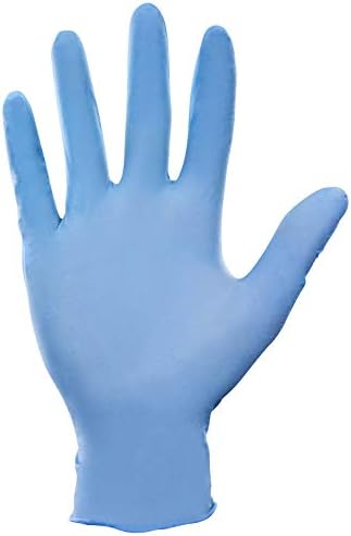 Ръкавици за Еднократна употреба Нитриловые 5-миллиметровые SAS Safety 6609-20 без прах Derma-Lite Изпита клас, са много Големи, 100 Ръкавици от теглото, сини