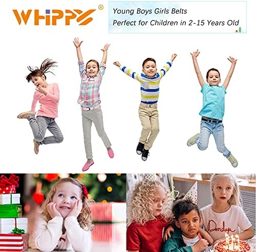 Сплетен Еластичен Колан-Участък WHIPPY Kids за Момчета и Момичета, Холщовые Тъкани Колани със Здрава Ключалка за тийнейджъри-Юноши