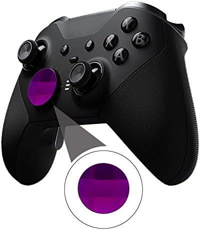 Сменяеми Остриета 4 бр. и 2 D-Образни Накладки От Метал, Резервни Части от Неръждаема Стомана за контролера на Xbox One Elite Series 2 и Xbox One Elite Controller (лилаво)