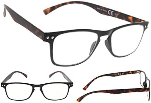 Очила за четене в ивицата Gr8Sight от 5 опаковки с пружинным тръба на шарнирна връзка Включват четци Sunshine