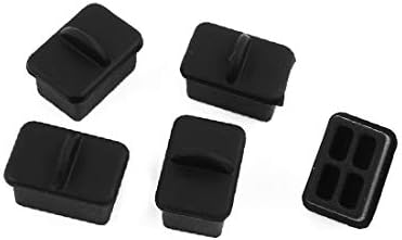 X-DREE 5 бр. SFP-A Черна силиконова тапа/капачка за защита на вашите устройства (5 бр. SFP-A Черна силиконова тапата / За защита на вашия