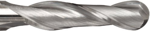 Твердосплавная Топка бележка fresa Melin Tool AMG-LB Без покритие (Блестяща) Повърхност, Спирала под ъгъл от 30 градуса, 2 Канала, с Обща дължина 3 см, Диаметърът на рязане 0,3125 ин