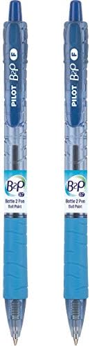 PILOT B2P - Химикалка химикалка от бутилката писалка за Еднократна употреба с плъзгаща се дръжка, Изработена От Рециклирани бутилки,