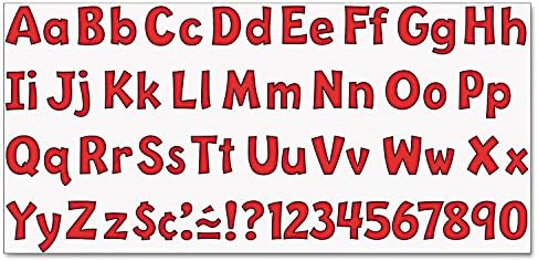 TREND T79742 Игриво Разход на набор от готови букви, Червено, 4 h, 216 бр./компл.