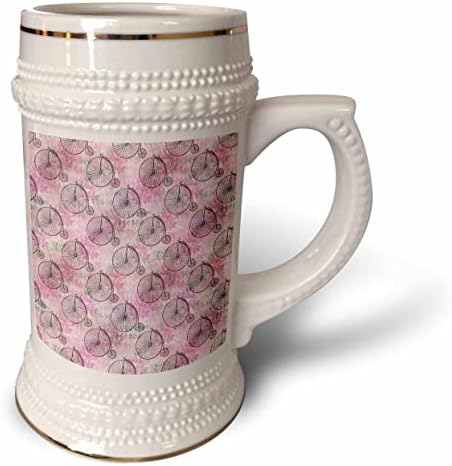 Триизмерна фигура наем викторианската епоха на фона на розово цвете. - чаша за стейна на 22 унция (stn_355755_1)