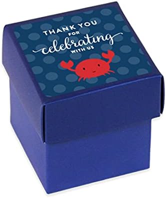 Комплект Направи си сам, Мини Квадратна кутия за подаръци за рожден ден Andaz Press, Благодаря ви, че се празнуват с нас, халби