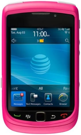 Калъф OtterBox Commuter series за BlackBerry Факел 9800 - Ярко-розово / Бяло