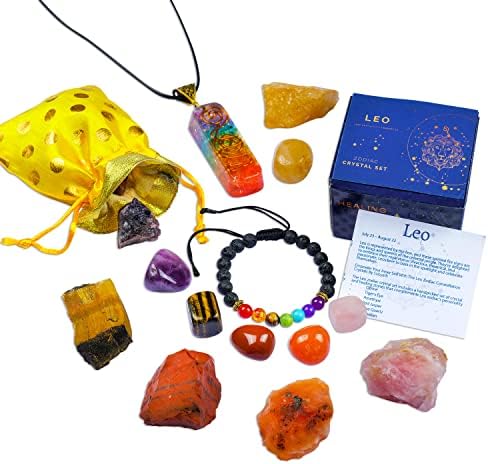 Подаръци със Зодиакален знак Лъв - Набор от лечебни кристали - Кристали Лъв - Кристали и лечебни камъни - Астрологични подаръци