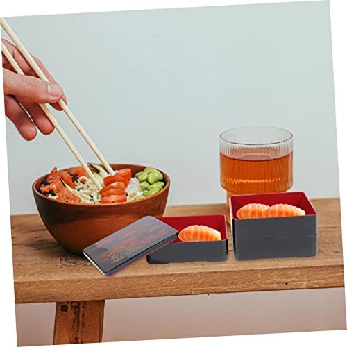Yardwe 1 бр. Кутия за Комплекти бижута за суши за възрастни Контейнер за Bento-Салата Голяма Кутия за Bento за Възрастни Японски