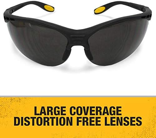 Подсилени Дим Лещи Dewalt DPG58-2C, високо Ефективни Предпазни Очила с гумени дужками