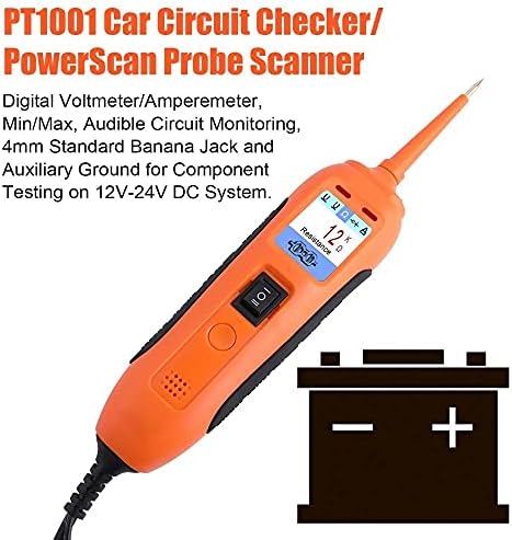 TWDYC PT101 Тестер верига 12 v/24 Тестер за Акумулатор dc/ac Сензор Мощността на Инструмента за Диагностика на Електрическата система OBD2 Скенер