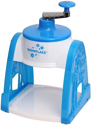 Време за предложения VKP1101 SnowFlake Snow Cone Машина, Малка, бяло и синьо