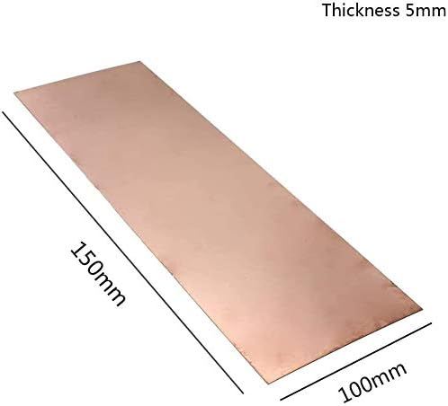 Z Създаване на Дизайн Латунная плоча Меден лист 1,5 мм, 150 мм x 100 мм, Метални отрезы най-високо качество, 100 мм * 150 мм